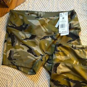 NWT Adidas USAV Nationals Gold Camo Spandex Shorts Size M and L